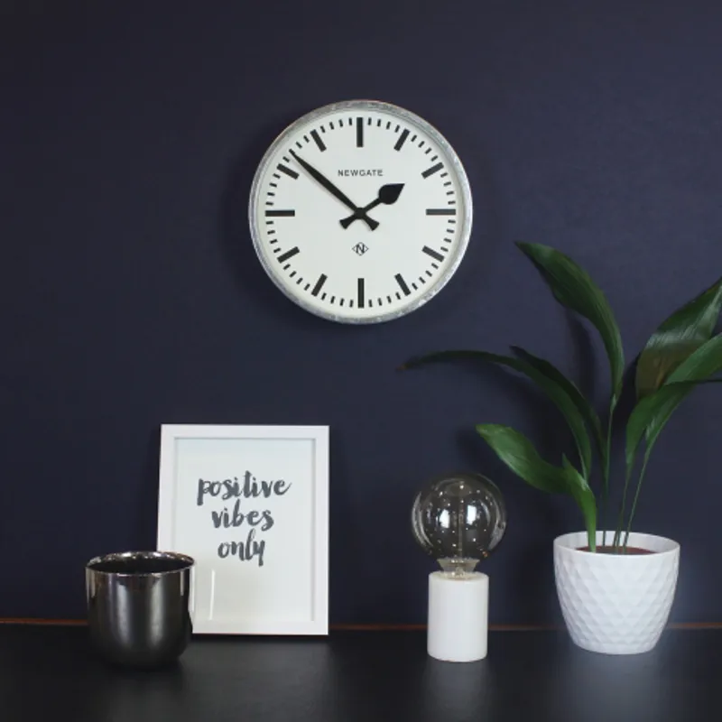 Newgate Luggage Clock in Gloss Black-3